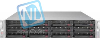 Сервер Supermicro SuperStorage 6028R-E1CR12T, 1 процессор Intel 8C E5-2609v4 1.70GHz, 16GB DRAM