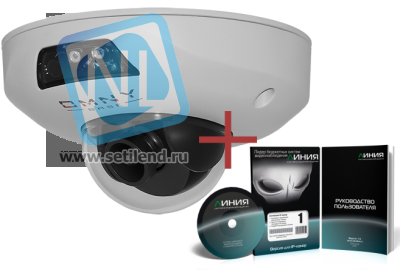 IP камера видеонаблюдения OMNY серия BASE miniDome2A купольная 2.0Мп, 1.7 мм, PoE, 12 В, ИК, встр. микр. + ПО Линия в комплекте
