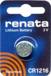 CR 1216 (батарейка литиевая Li/MnO2, 25mAh, 3V)