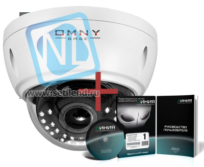IP камера видеонаблюдения OMNY серия BASE ViDo2 купольная 2.0Мп fullHD, 2.8-12мм, 12В/PoE, ИК до 50м, EasyMic ПО Линия в комплекте