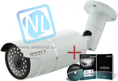 IP камера видеонаблюдения OMNY серия BASE ViBe2 уличная 2Мп, 2.8-12мм, 12В/PoE, ИК до 50м, EasyMic c ПО Линия в комплекте