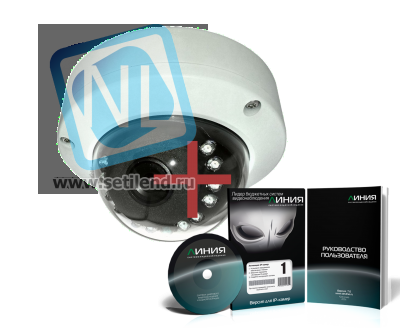 IP камера видеонаблюдения OMNY серия BASE miniDome купольная 1.0Мп, 2.8мм,PoE,12В, ИК c ПО Линия в комплекте