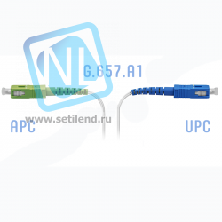 Патчкорд оптический FTTH SC/APC-SC/UPC, кабель 604-02-01W, 75 метров