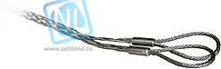 KM-108021, Katimex 108021 - Стальной кабельный чулок (90см, д.к 20-30мм, 11.3кН, 2 петли)