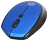 Мышь Оклик 488MW черный/синий оптическая (1600dpi) беспроводная USB для ноутбука (4but)