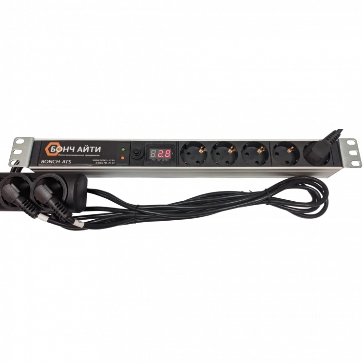 Блок розеток с АВР BONCH-ATS/PDU 8A-5S-Am-S/S