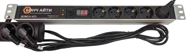 Блок розеток с АВР BONCH-ATS/PDU 8A-5S-Am-S/S