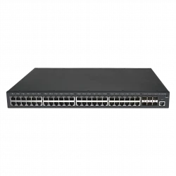 Управляемый PoE коммутатор уровня 3 BDCOM S2900-48P6X-760, 48x 10/100/1000Base-T PoE 802.3af/at до 760W, 6x 1/10GE SFP+, ~220V AC