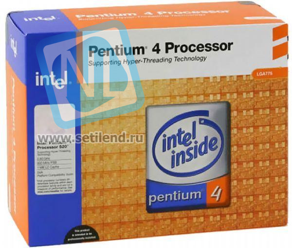 Процессор Intel BX80547PG2800E Pentium 520 2800Mhz (1024/800/1.4v) LGA775 Prescott-BX80547PG2800E(NEW)