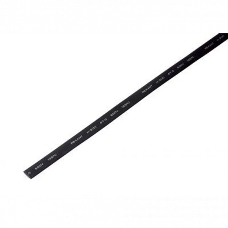 Трубка термоусадочная 7.0/3.5 1м черн. Rexant 20-7006