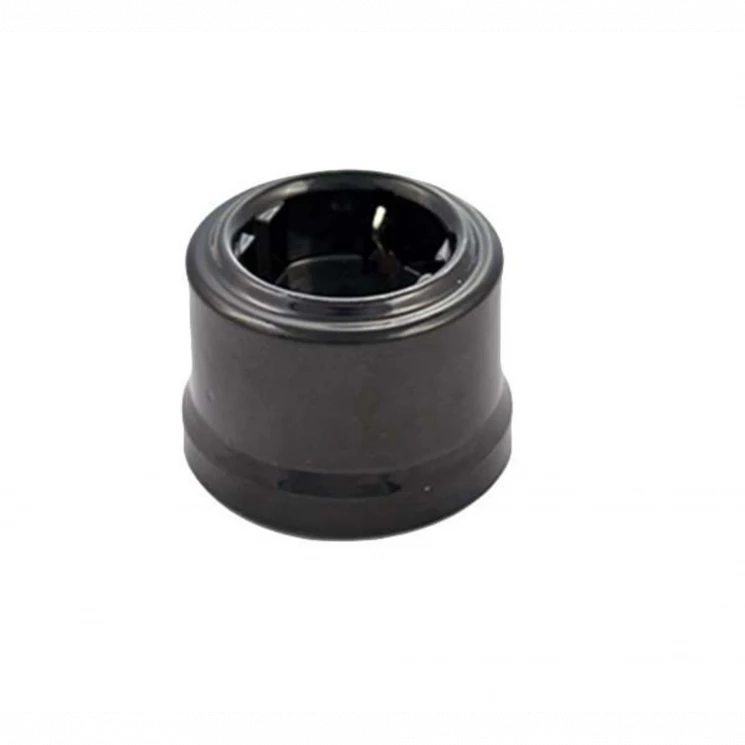 Розетка 1-м ОП Лизетта 16А IP20 ретро с заземл. керамика черн. Bironi B1-101-03