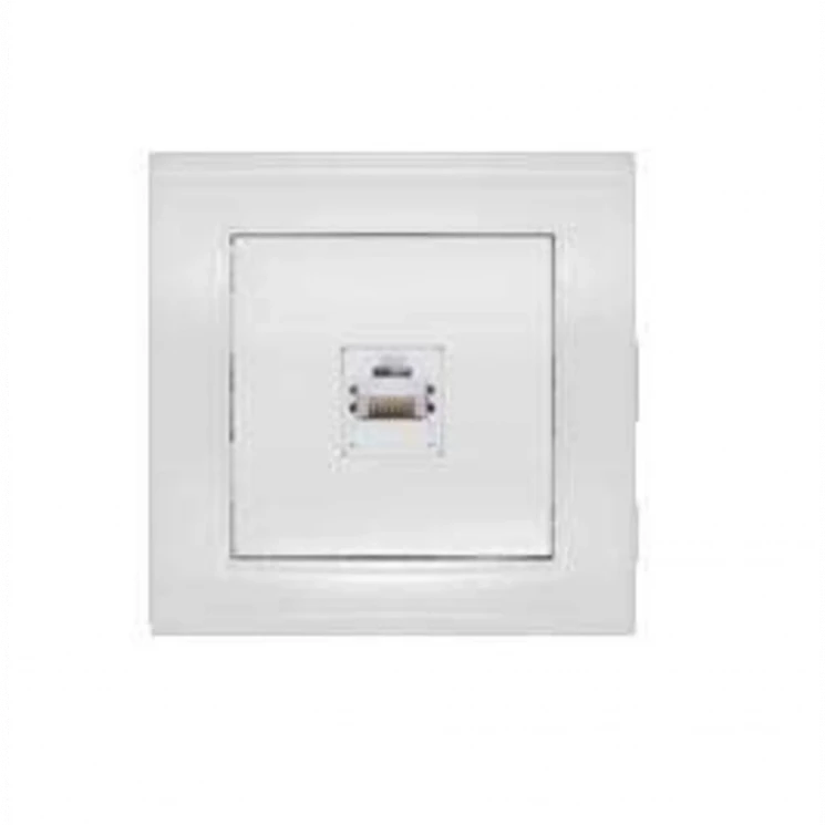 Розетка компьютерная 1-м СП Бриллиант бел. UNIVersal 7947601