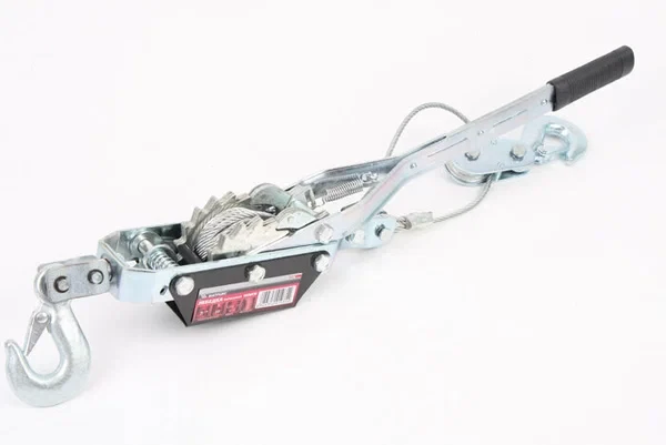 52225, Лебедка рычажная, тяга - 4 т, подъем - 1,6 т, двойное храповое колесо