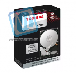 Жесткий диск Toshiba SATA-III 10Tb HDWR11AEZSTA X300 (7200rpm) 256Mb 3.5" Rtl