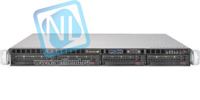 Сервер Supermicro SuperServer 5019S-MR, 1 процессор Intel Quad-Core E3-1220v5 3GHz, 8GB DDR4
