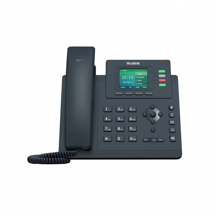 IP-телефон Yealink SIP-T33P, цветной экран, 4 аккаунта, PoE
