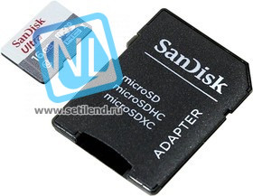 SDSQUNS-016G-GN3MA (SDSQUNB-016G-GN3MA), Карта памяти Ultra MicroSD 16ГБ, переходник SDHC, Class 10