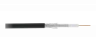 Кабель NETLAN коаксиальный, RG-6 (75 Ом), одножильный, CCS (омедненная сталь), внешний, PE до -40C, черный, 305м