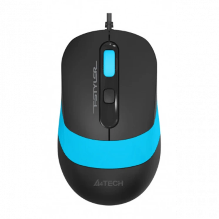 Мышь A4Tech Fstyler FM10 черный/синий оптическая (1600dpi) USB (4but)