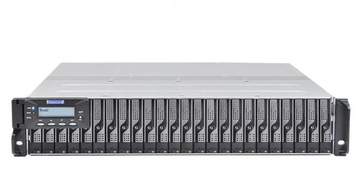 Система хранения данных Infortrend DS3024RUB-C Gen2 (2xCtrl, до 24xHDD, 2xSAS12G внеш. порт, 2x4GB, 8x1G портов iSCSI)