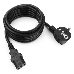 Кабель питания EU-Schuko/IEC320-C13, 220B, 3x1.0 мм2, 16А, 3м