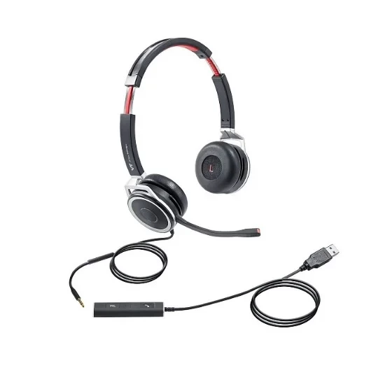 Проводная гарнитура X208-D, Дуо, HD звук, разъемы 3,5 мм Jack и USB