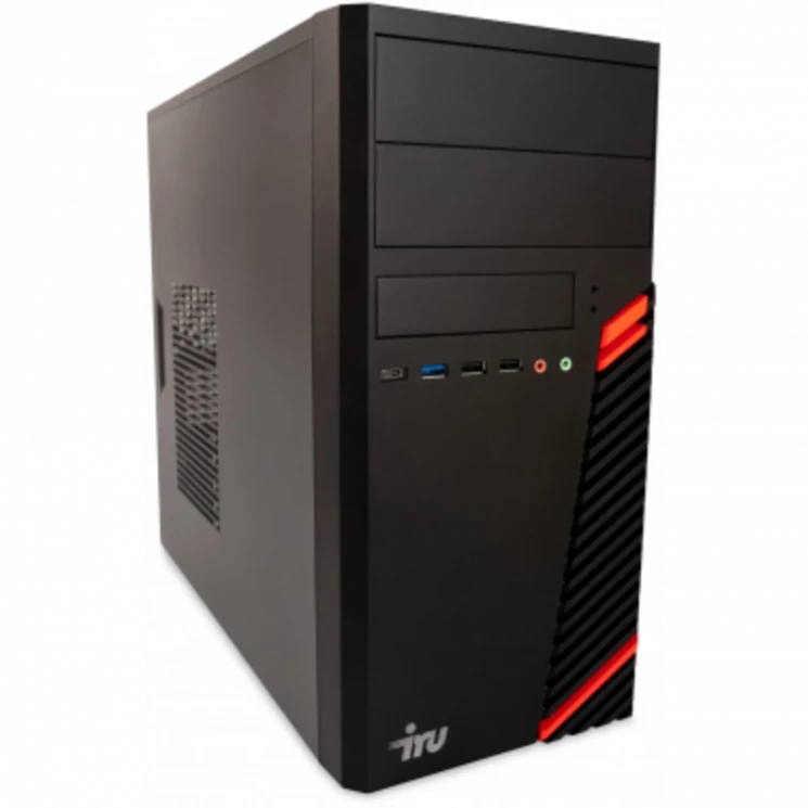 ПК IRU Home 310H5SE MT i5 10400 (2.9) 8Gb SSD1Tb UHDG 630 Free DOS GbitEth 400W черный (1995676)