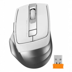 Мышь A4Tech Fstyler FG35 серебристый/белый оптическая (2000dpi) беспроводная USB (6but)