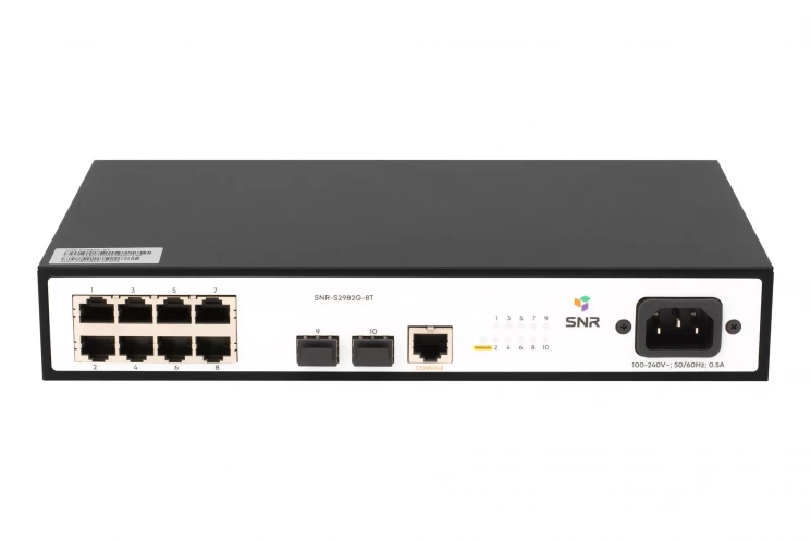 Управляемый коммутатор уровня 2 SNR-S2982G-8T-RPS