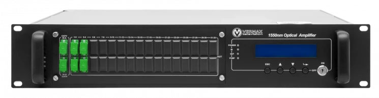Оптический усилитель VERMAX для сетей КТВ, 2 входа, 4*20dBm выхода