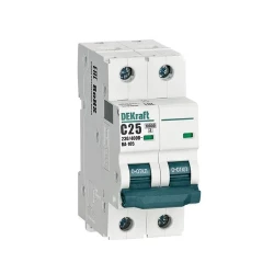 Выключатель автоматический модульный 2п C 25А 10кА ВА-105 DEKraft 13167DEK
