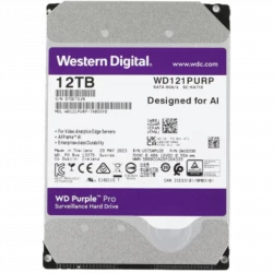 Жесткий диск WD SATA-III 12TB WD121PURP Surveillance Purple Pro (7200rpm) 256Mb 3.5"