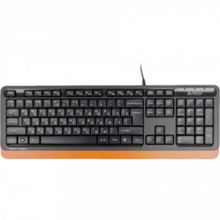 Клавиатура A4Tech Fstyler FK10 черный/оранжевый USB