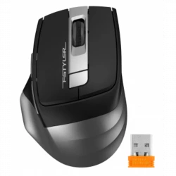 Мышь A4Tech Fstyler FG35 серый/черный оптическая (2000dpi) беспроводная USB (6but)