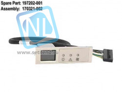 Кабель HP 197202-001 Power Switch (with Cable)-197202-001(NEW)
