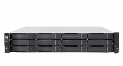 Система хранения данных Infortrend GS1012R2CF-D Gen2 (2xCtrl, до 12xHDD, 2xSAS12G внеш. порт, 4x4GB, 8x1G портов iSCSI)
