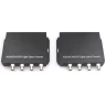 Передатчик видеосигнала SNR-VOE-4VHD-2PS оптический 4-канальный(пара) HD в комплекте с двумя БП 5 В
