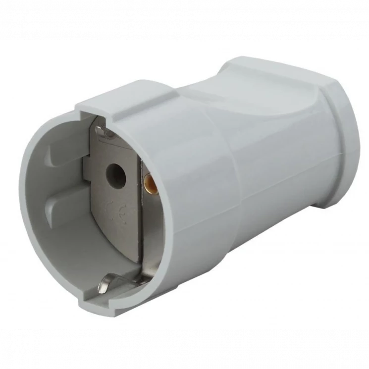 Розетка кабельная с заземл. прямая 16А бел. Rx2-W ЭРА Б0039682