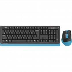 Клавиатура + мышь A4Tech Fstyler FG1035 клав:черный/синий мышь:черный/синий USB беспроводная Multimedia (FG1035 NAVY BLUE)
