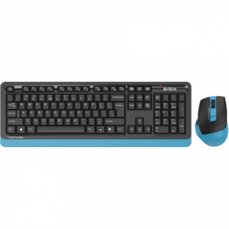 Клавиатура + мышь A4Tech Fstyler FG1035 клав:черный/синий мышь:черный/синий USB беспроводная Multimedia (FG1035 NAVY BLUE)