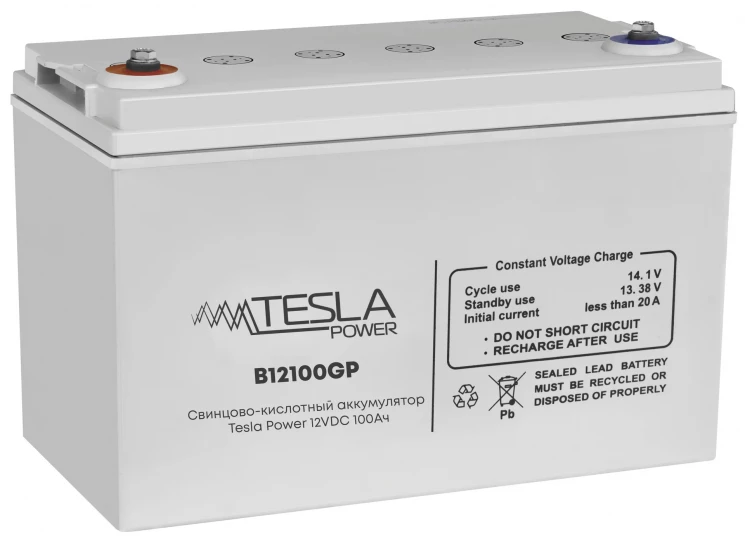 Свинцово-кислотный аккумулятор Tesla Power 12VDC 100Ач