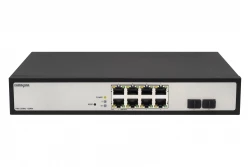 Управляемый гигабитный 8 портовый Web Smart PoE коммутатор POWERTONE PWS-2S08G-120RM