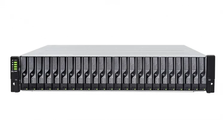 Система хранения данных Infortrend GS1024R2CBF-D Gen2 (2xCtrl, до 24xHDD, 2xSAS12G внеш. порт, 4x4GB, 8x1G портов iSCSI)