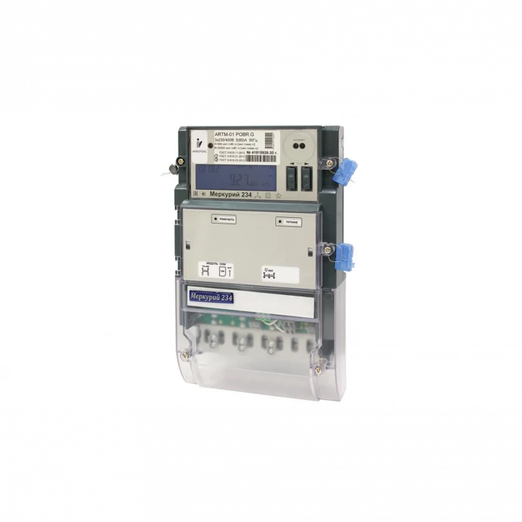 Счетчик"Меркурий" 234 ARTM-02 (D)PОBR.G5 5-100А, класс точности 1,0/2,0, многотарифный, оптопорт, RS485, NB-IoT