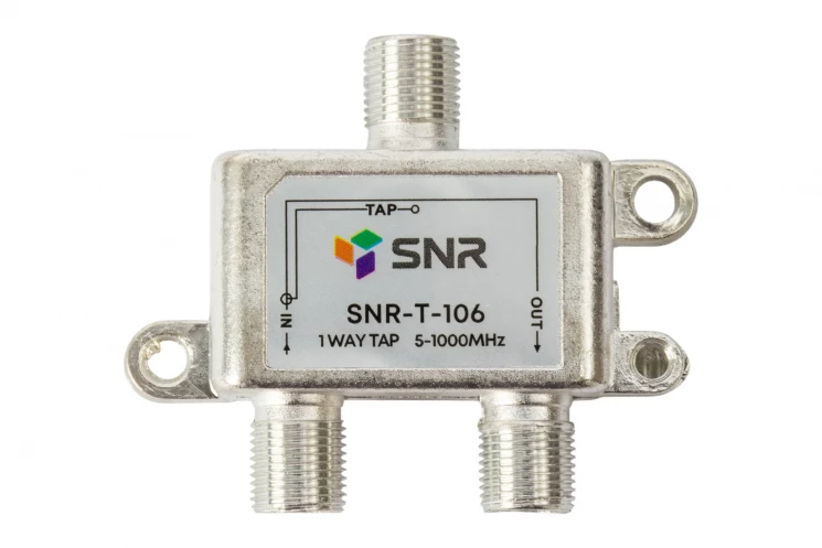 Ответвитель абонентский SNR-T-106 на 1 отвод вносимое затухание IN-TAP 6dB.
