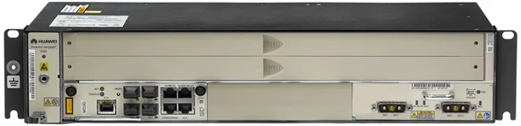 2RU шасси Huawei OLT GPON, 2 слота для установки интерфейсных модулей, 2x10G порта, 1xMCUD1, MPWC