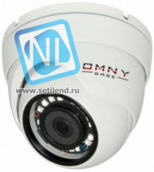 IP камера OMNY BASE miniDome2E миникупольная 2Мп (1920×1080) 25к/с, 2.8мм, F1.8, 802.3af A/B, 12±1В DC, ИК до 25м, DWDR