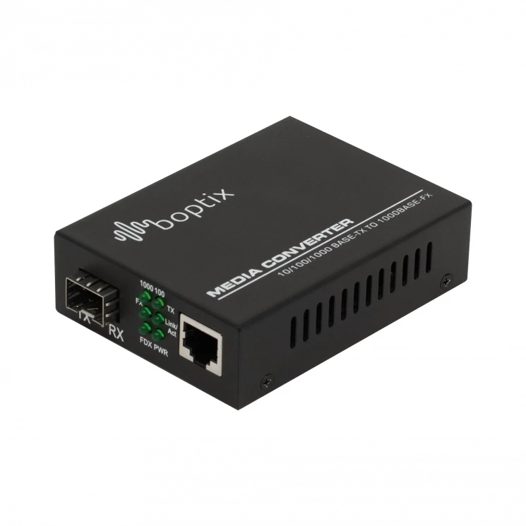 Медиаконвертер B-OptiX 10/100/1000-Base-T / 100/1000Base-FX с SFP-портом