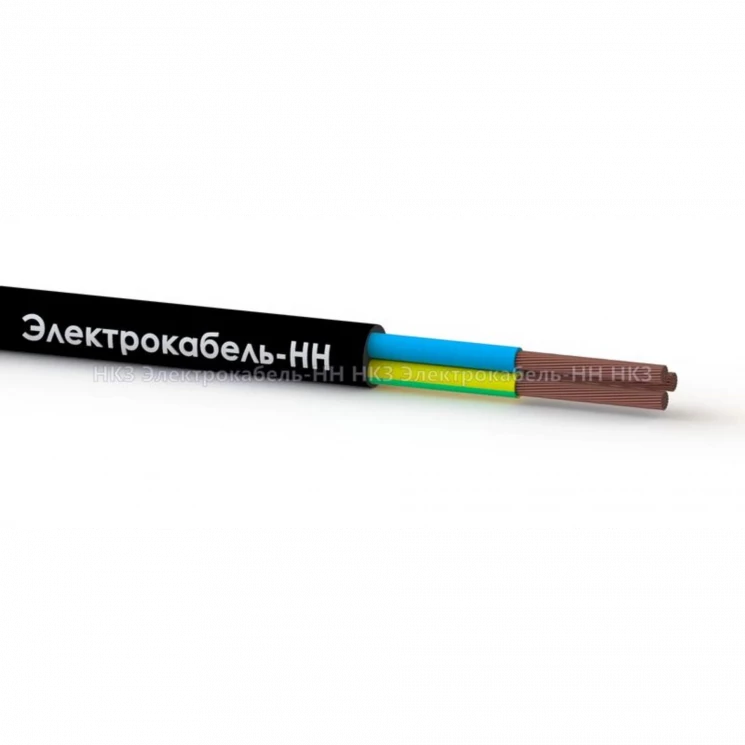 Провод ПВС 3х2.5 Ч 380В (м) ЭЛЕКТРОКАБЕЛЬ НН 00-00004874