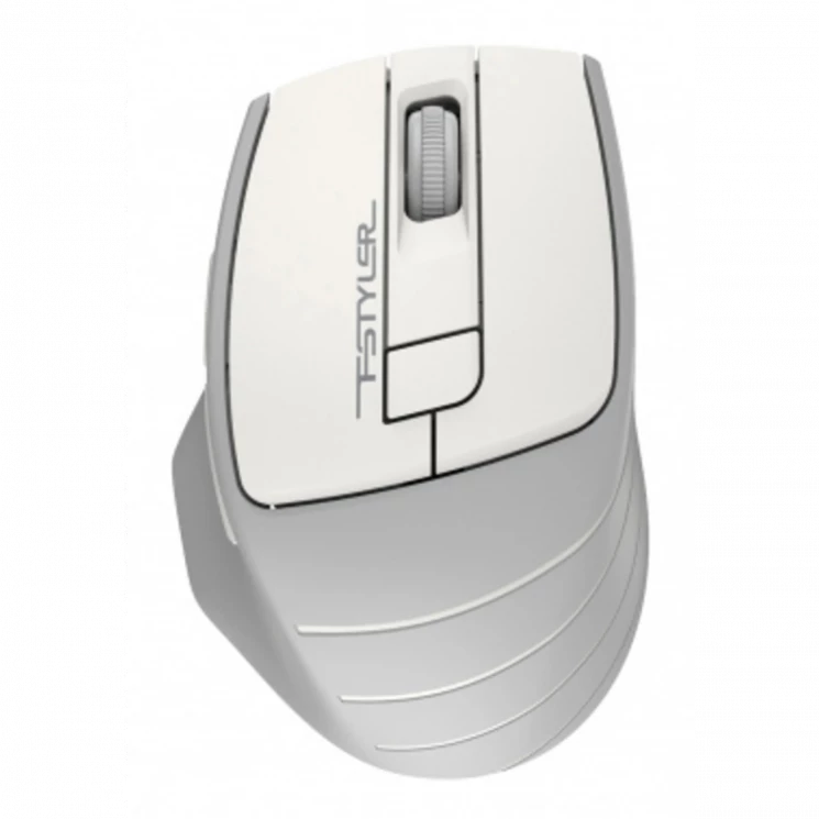 Мышь A4Tech Fstyler FG30 белый/серый оптическая (2000dpi) беспроводная USB (6but)
